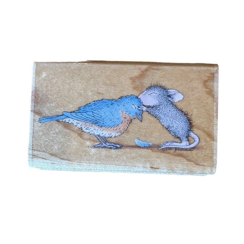 Stampabilities House Mouse Sweet Kiss 02 HMFR1004 2004 Wood Mount Rubber Stamp